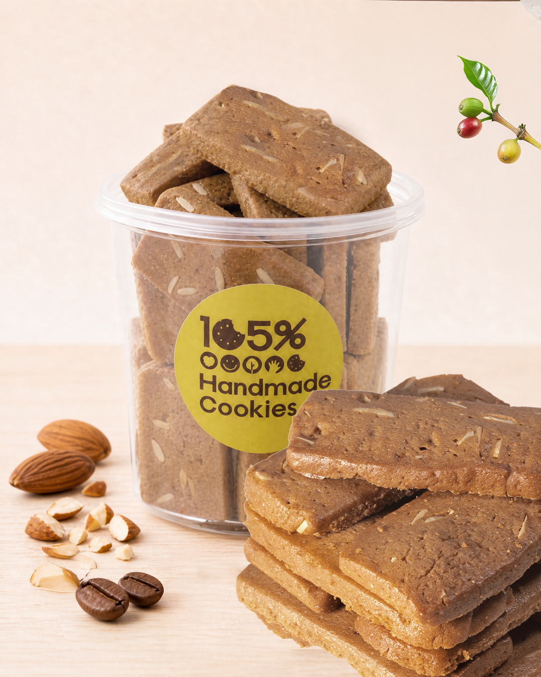 網購熱銷台灣手工餅乾：105%cookies黑曼巴咖啡，嚴選 100% 冷淬咖啡液製作的有層次咖啡餅乾。