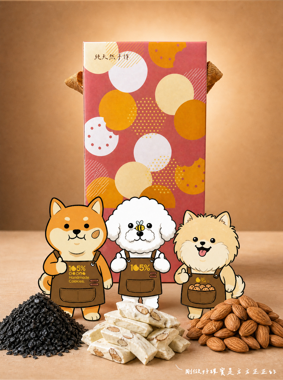 105%手工製作＿黑鹽牛軋糖杏仁