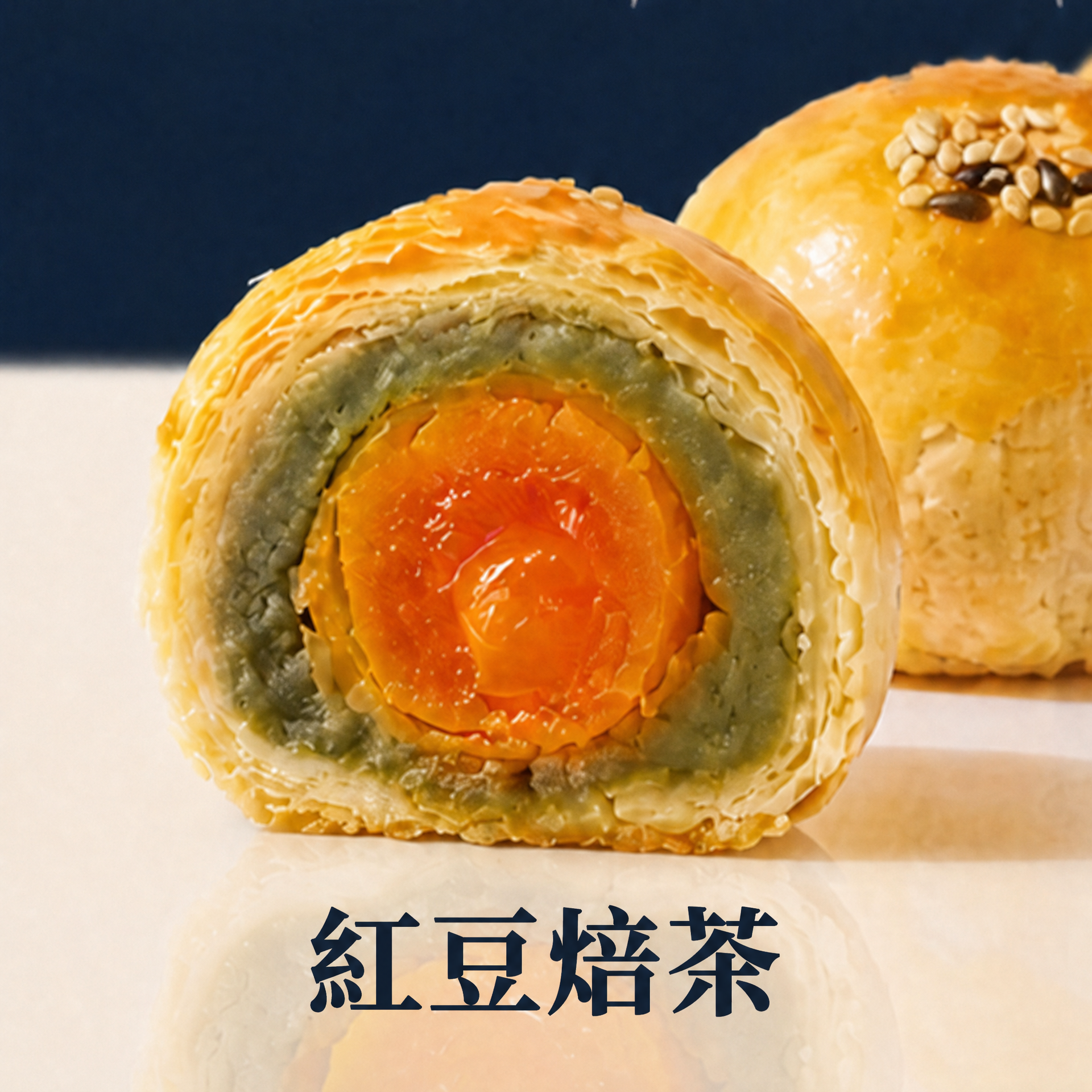 105%Cookies 紅豆焙茶蛋黃酥 茶香紅豆中秋禮盒